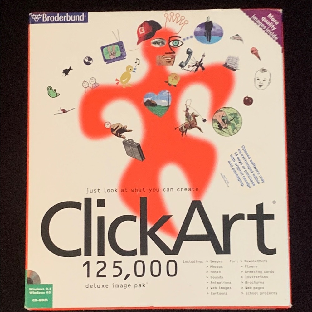Broderbund 125,000 Deluxe Image Pack Click Art